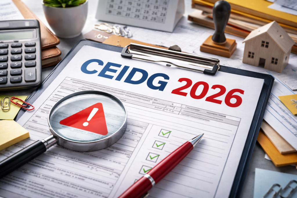 sprawdzanie danych firmy i dokumentów przed aktualizacją wpisu CEIDG